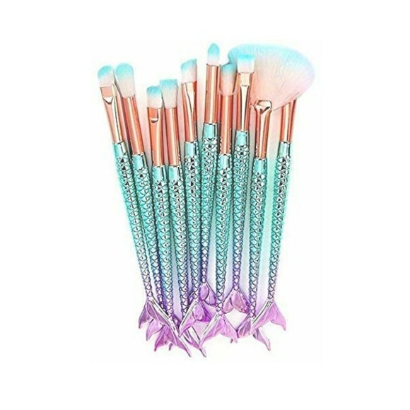 11 PC 3d mermaid makeup brush set - Picture 3 of 5
